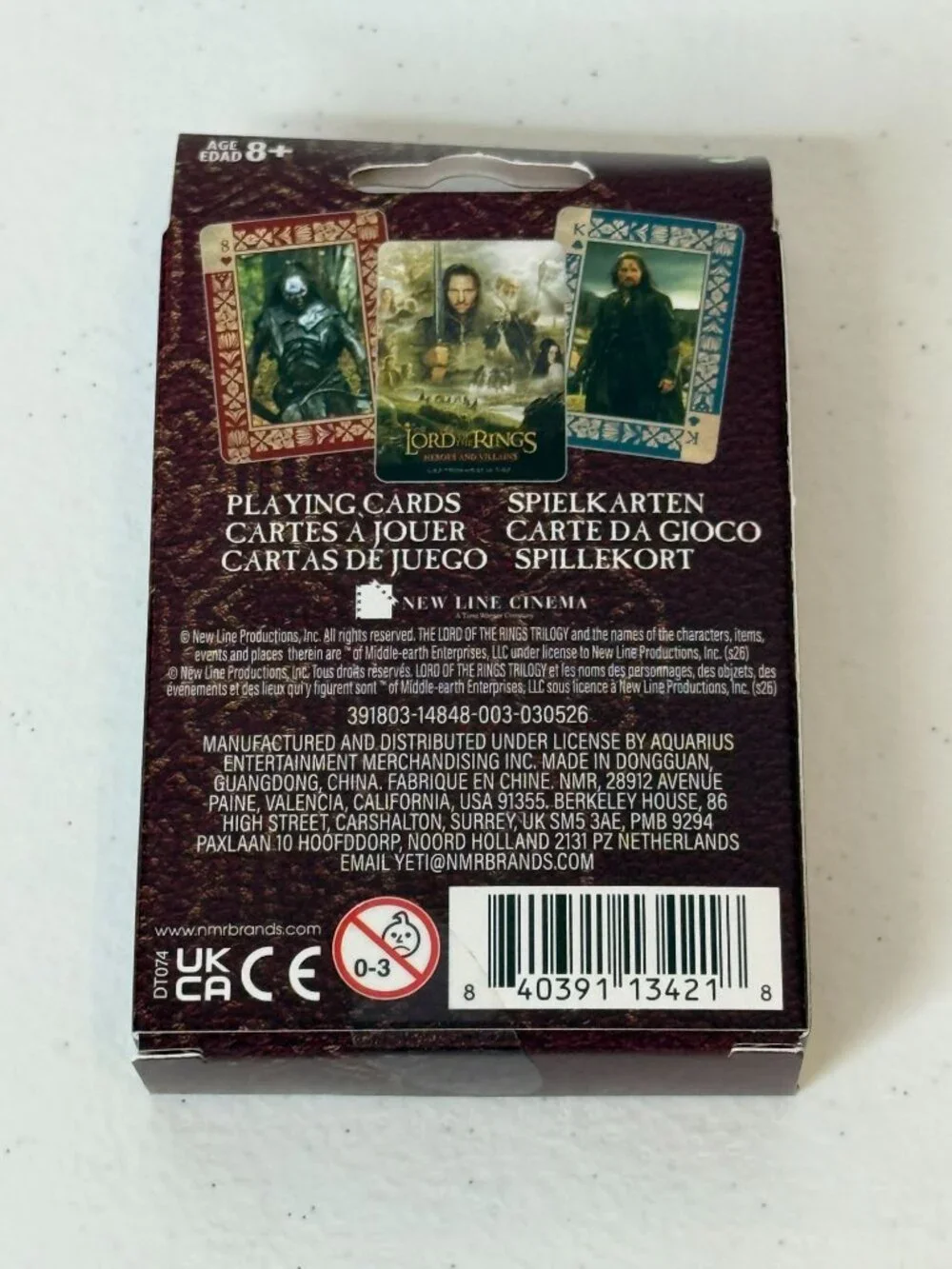 The Lord of the Rings Fantasy Playing Cards Collectible Deck New
